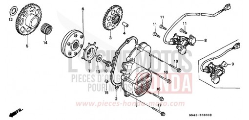 STARTING CLUTCH CBR600FK de 1989